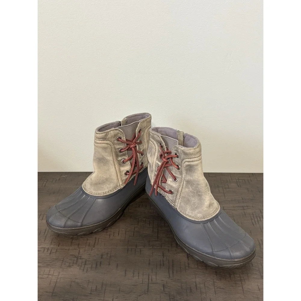 Sperry Top Sider Saltwater Wedge Tide Duck Boots Women's Size 7 Gorpcore